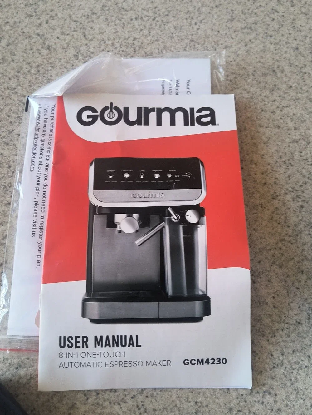 Gourmia 8 In 1, Touch Espresso/Cappuccino Machine